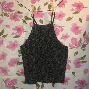 Grey tank crop top